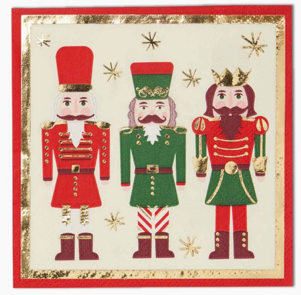 Cocktail Napkin Nutcracker Christmas/20 Pkg