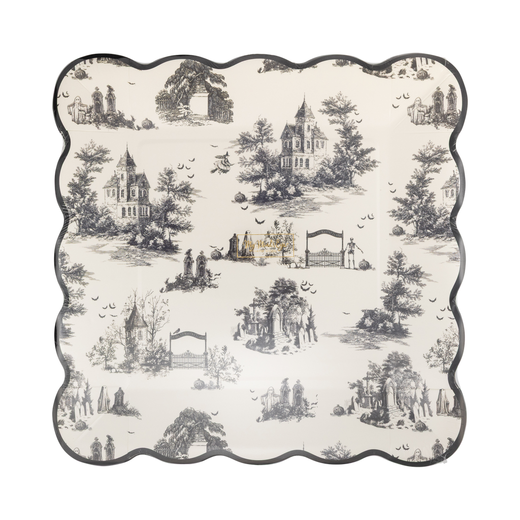 Halloween Toile 9" Plate