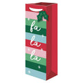 Holiday Jam Session Stripe Gift Bag - Bottle