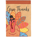 Turkey Give Thanks Garden Flag