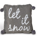 Christmas 20"L Fabric Holiday Design Pillow, 3 styles