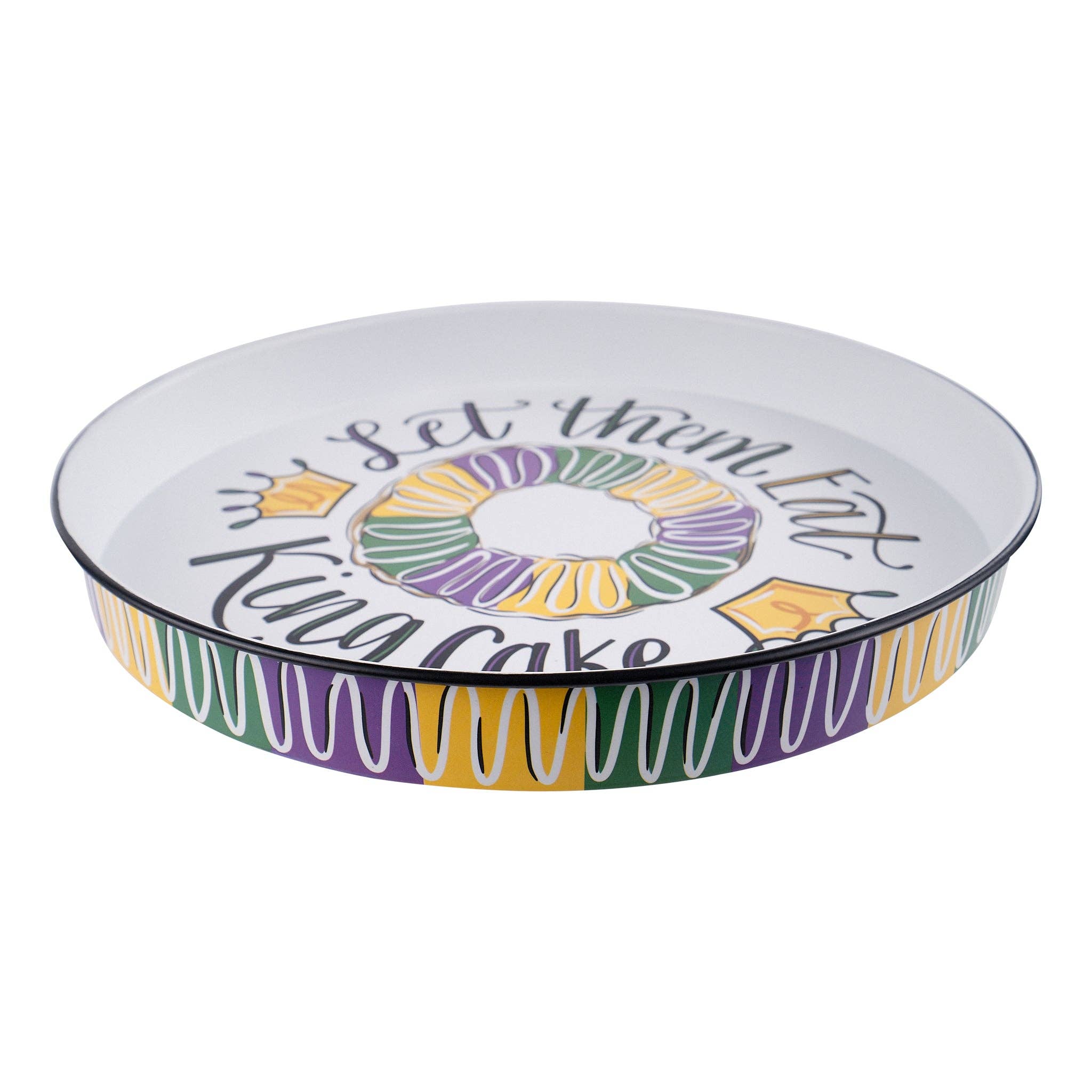 Let Them Eat King Cake Stand - Mardi Gras