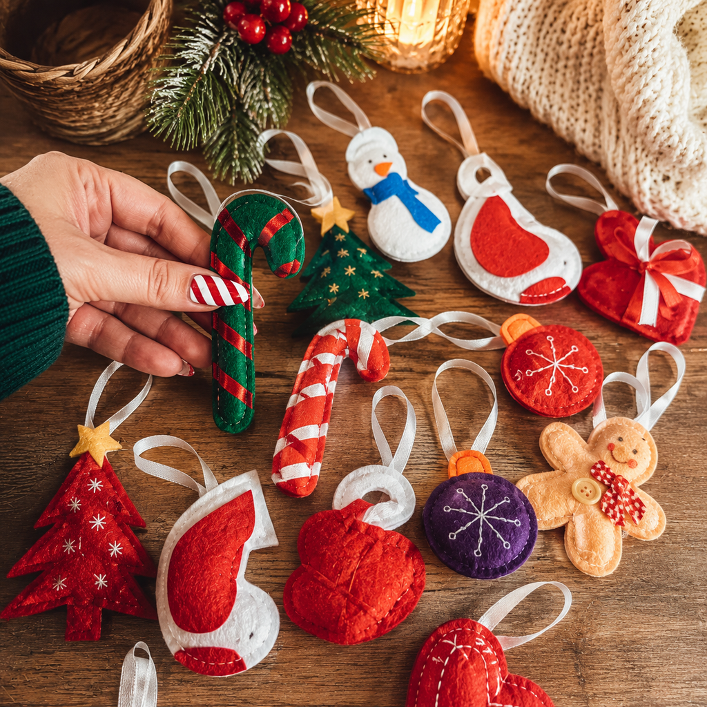 Christmas Home Decor Advent Calendar Felt |  Handmade