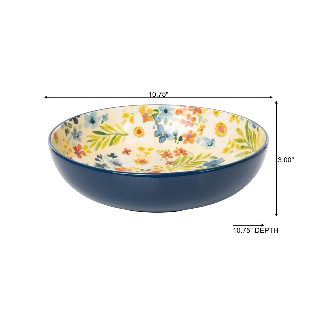 10.75" Everyday Floral Boutique Serving Bowl