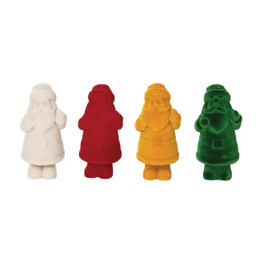 Fun Sized Christmas Flocked Santa
