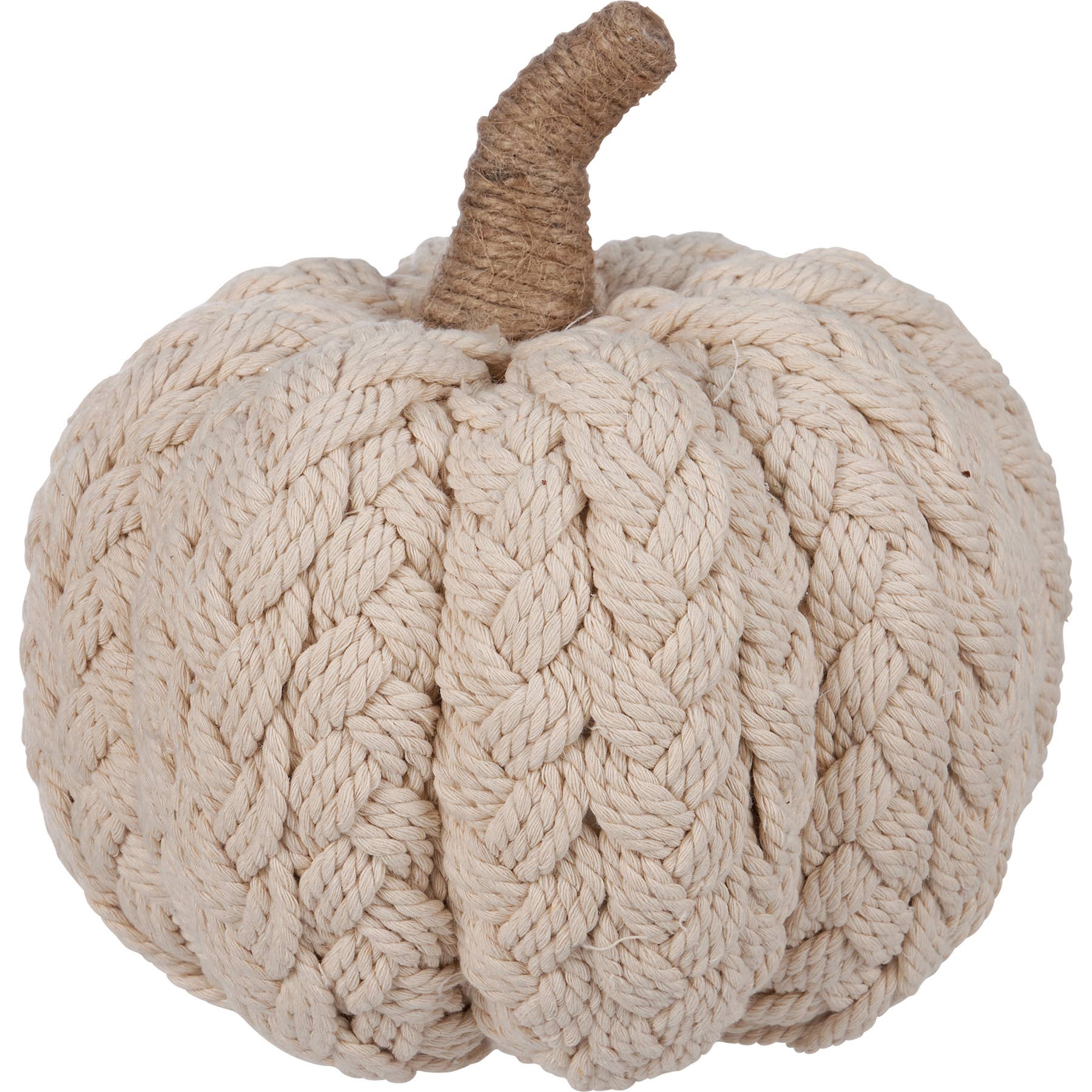 Cream Braided Pumpkin
