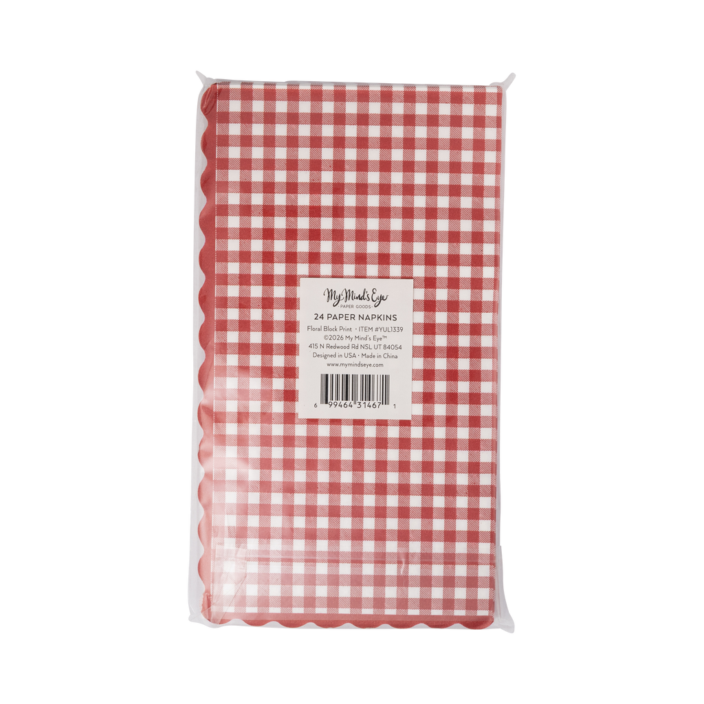 Gingham Dinner Napkin