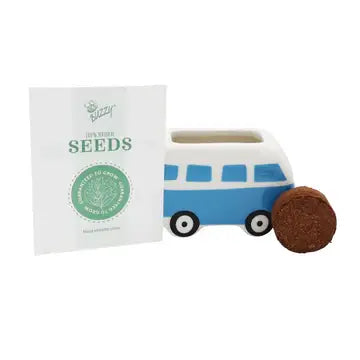 Hippie Bus Flower Grow Kit | Retro Planter Gift Kit | Decor