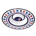 Stars & Stripes Melamine Chip & Dip Serving Tray