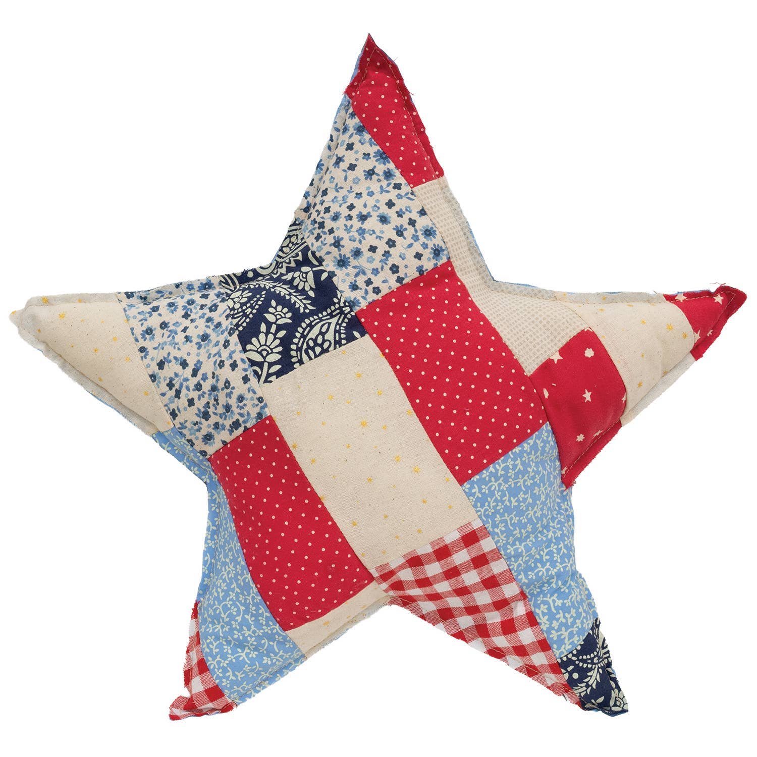 Patchwork Americana Star Pillow