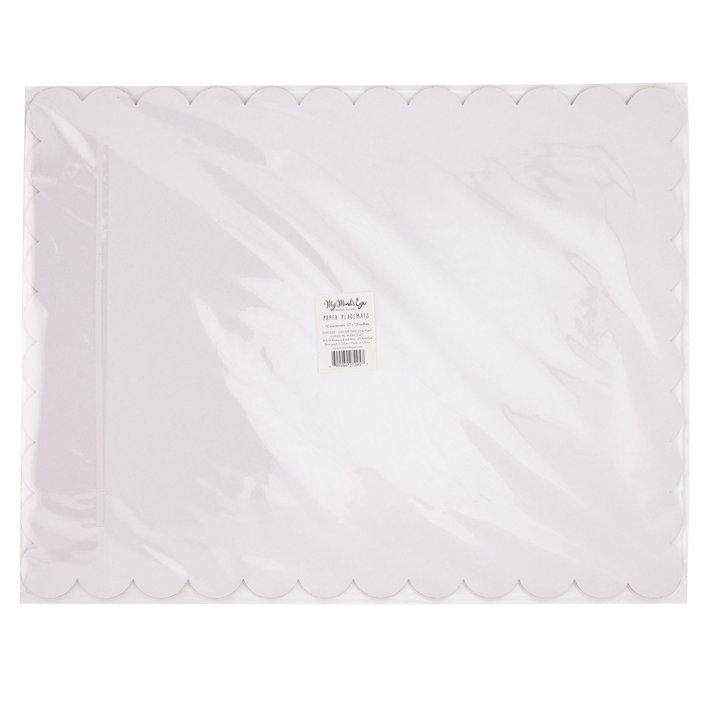 Color the USA Map Paper Placemat