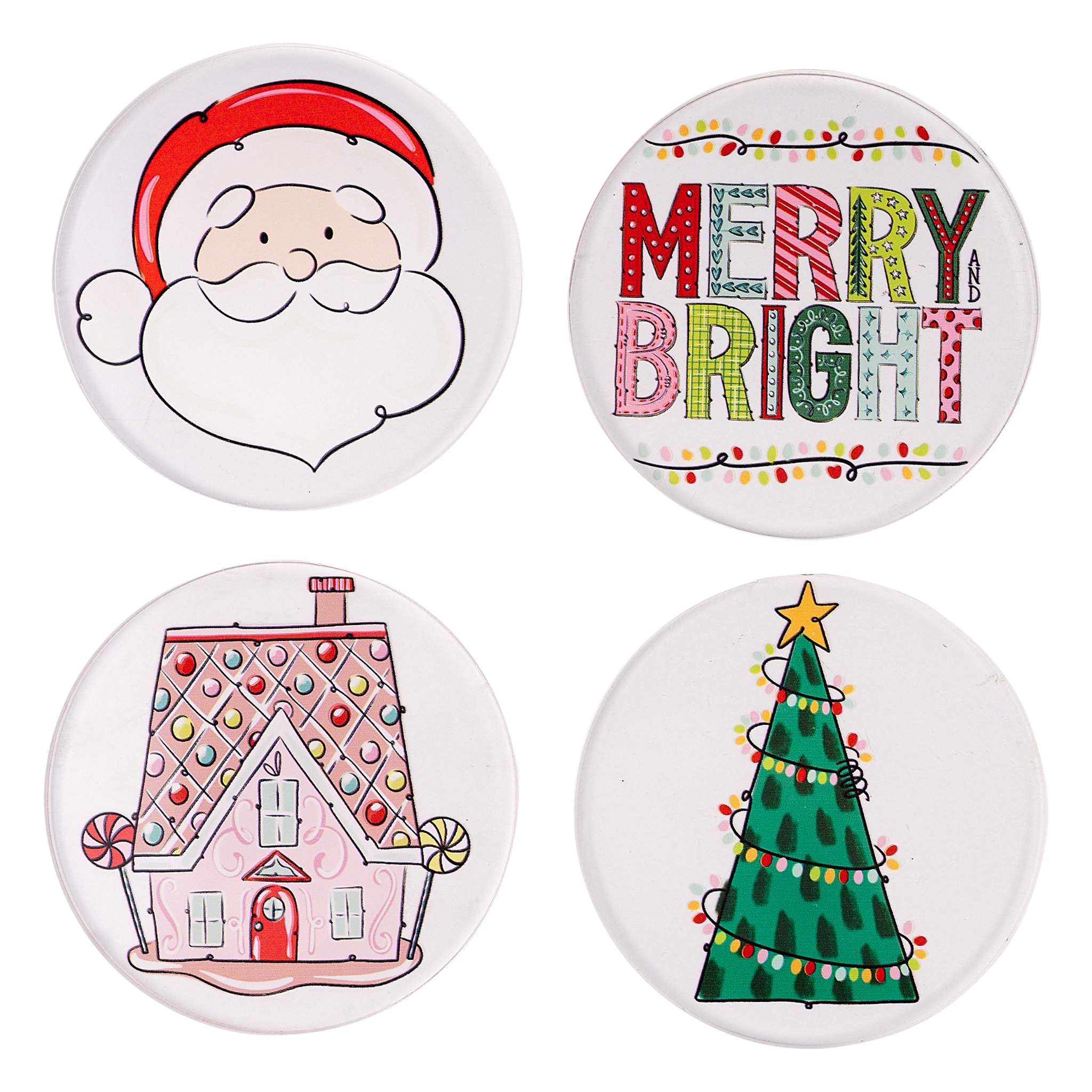 Merry and Bright Coaster Set /4