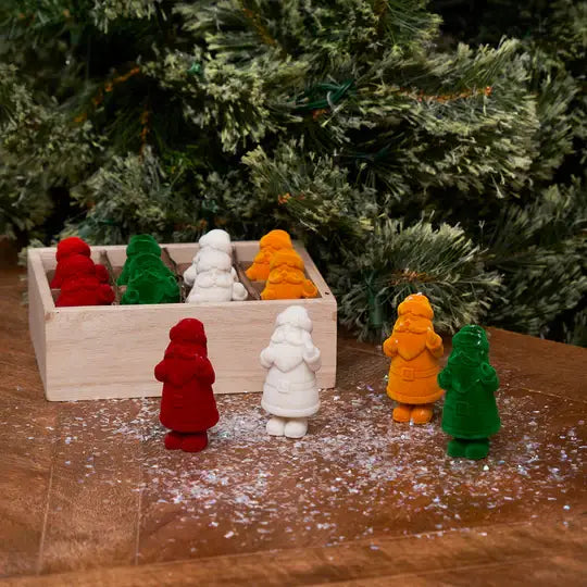 Fun Sized Christmas Flocked Santa
