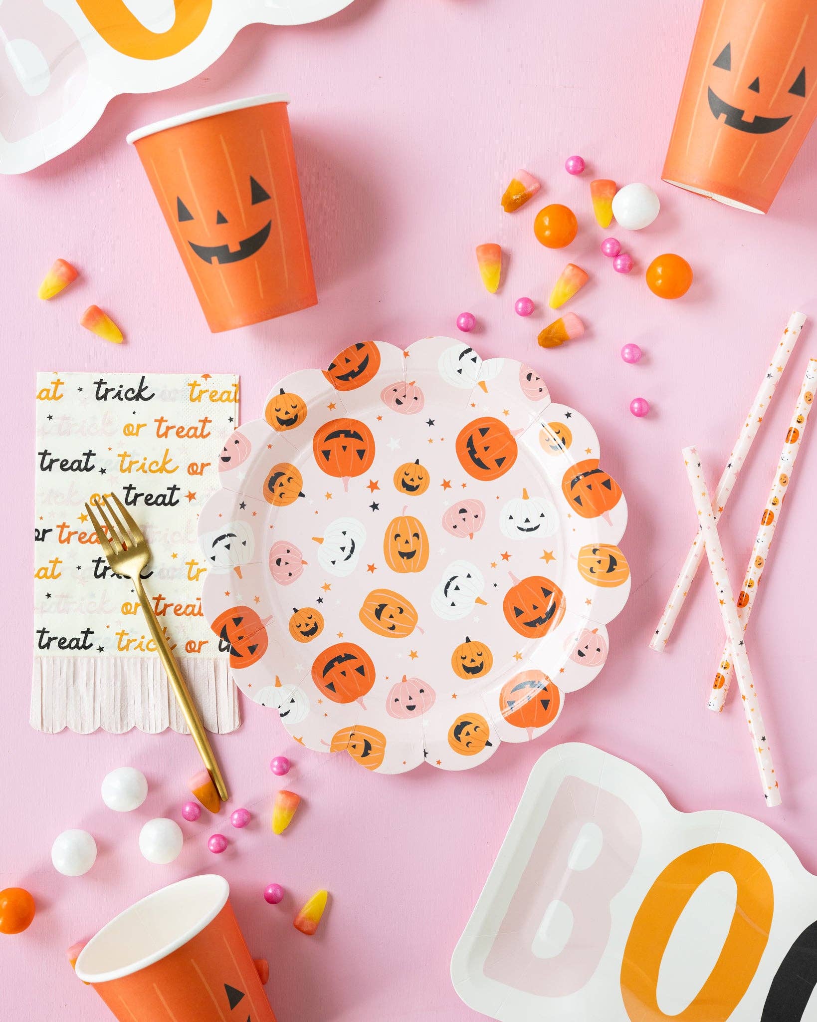 Boo Shaped Paper Plate