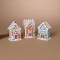 Christmas 5"H Clay Dough Gingerbread House, 3 Asst
