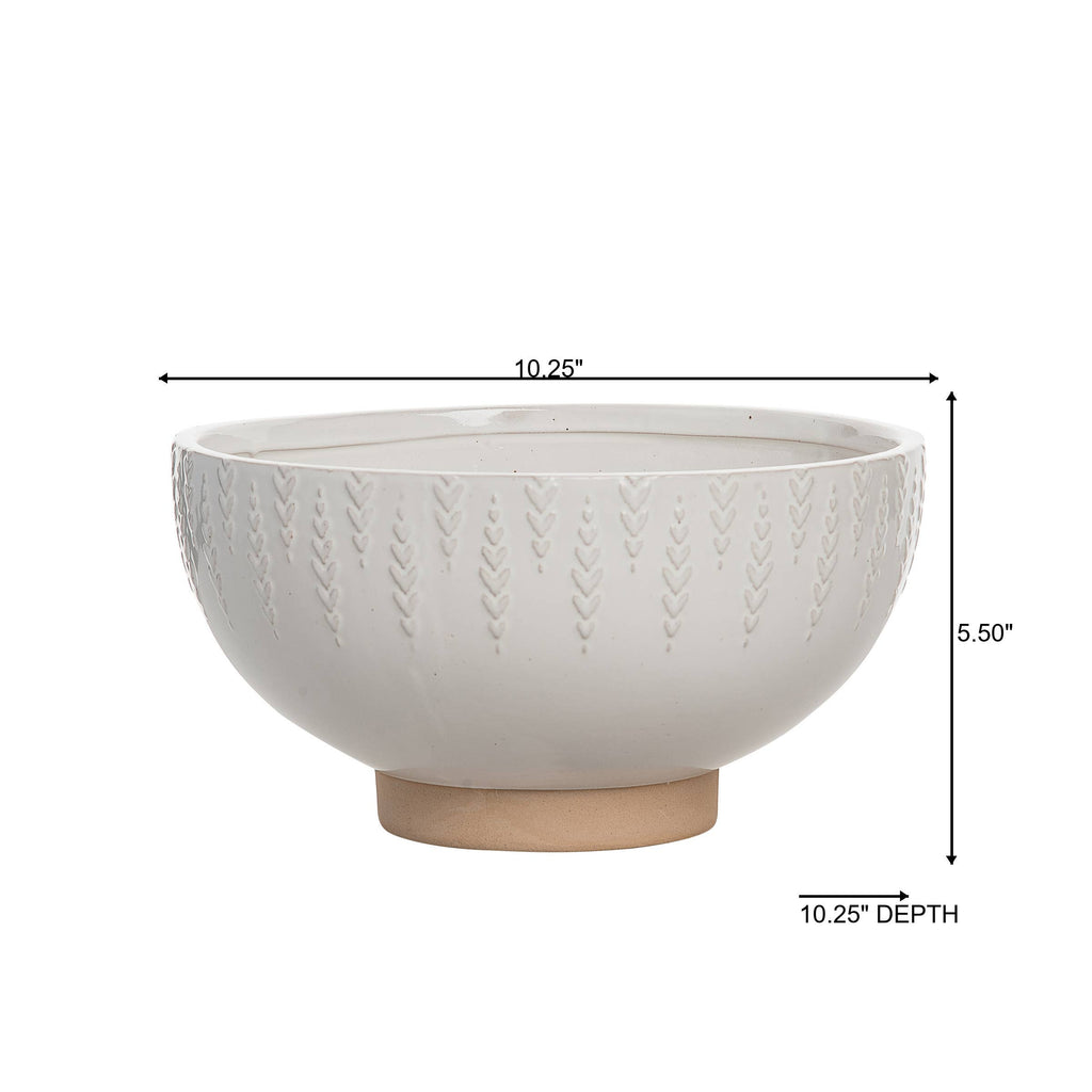 Ceramic 10.25" White Harvest Common Ground Bowl