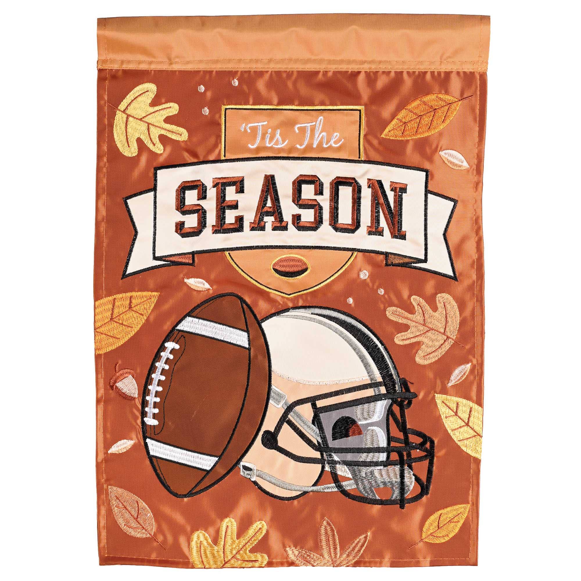 Football Tis The Season Garden Flag