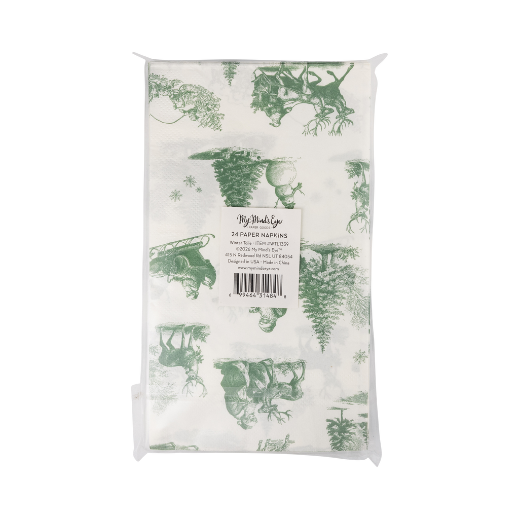 Winter Toile Dinner Napkin