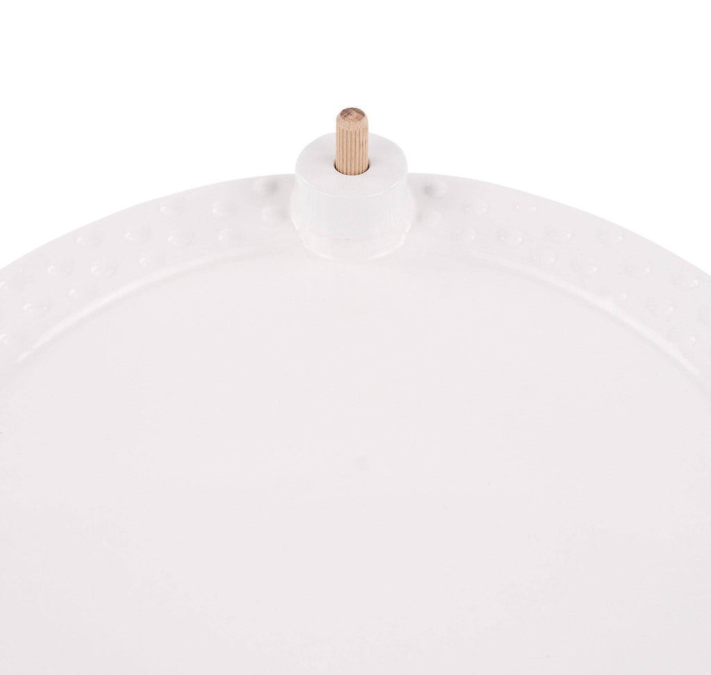White Round Platter