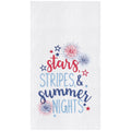 Patriotic Stars Stripes & Summer 4th Of July Kitchen Towel
