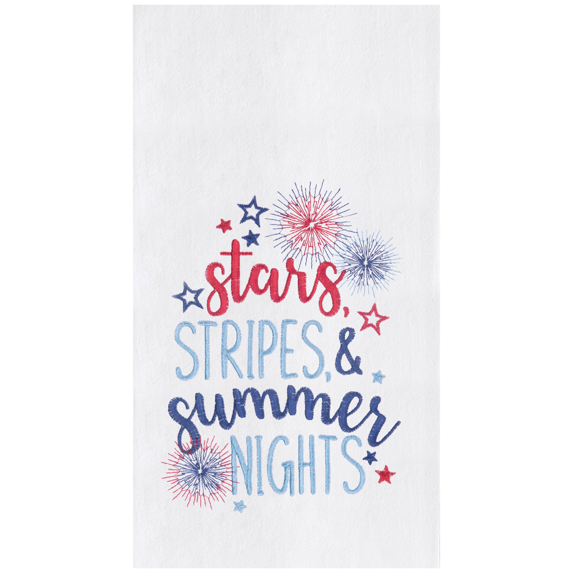 Patriotic Stars Stripes & Summer 4th Of July Kitchen Towel
