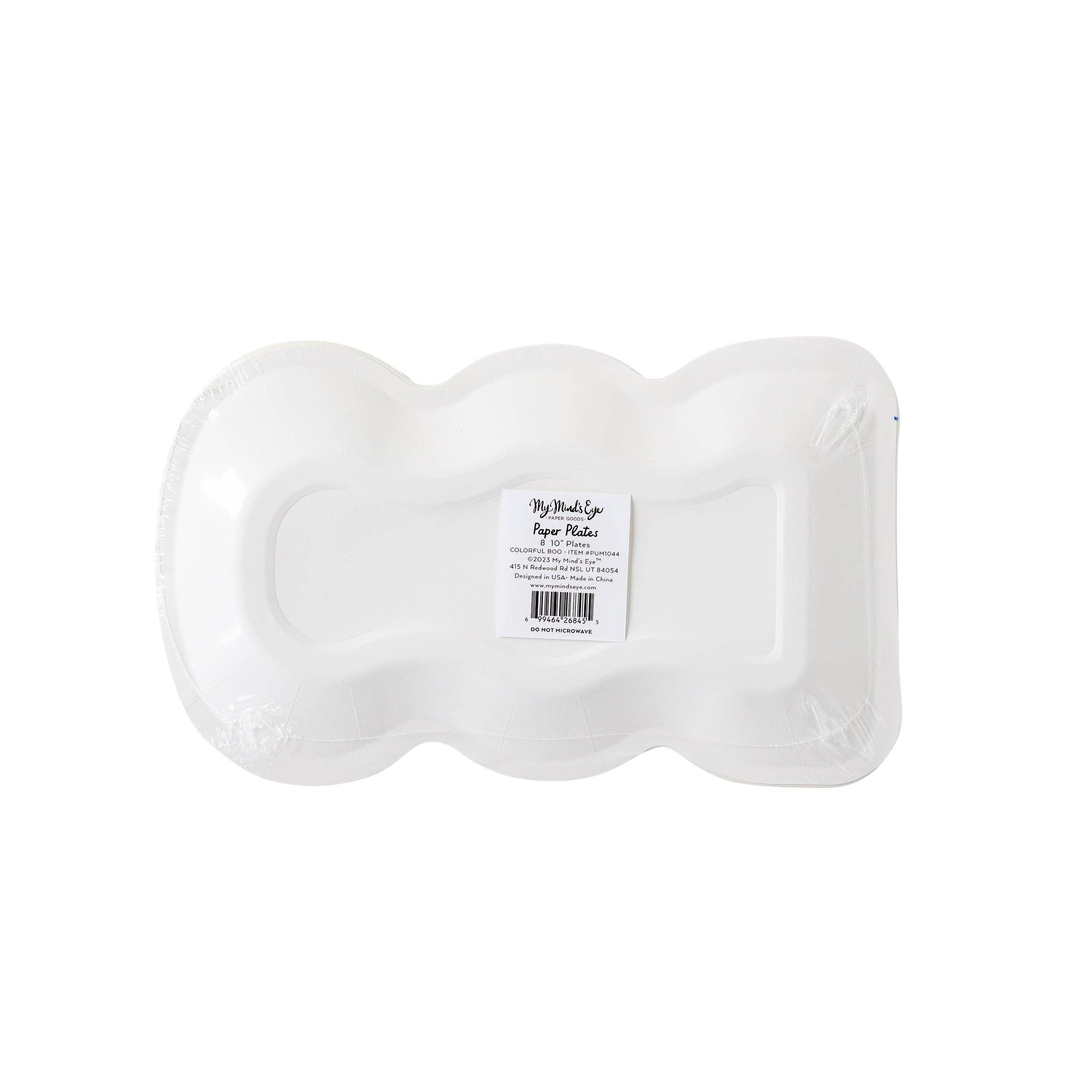 Boo Shaped Paper Plate