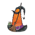 10" LED Water Spinning Witches Hat Halloween Decor