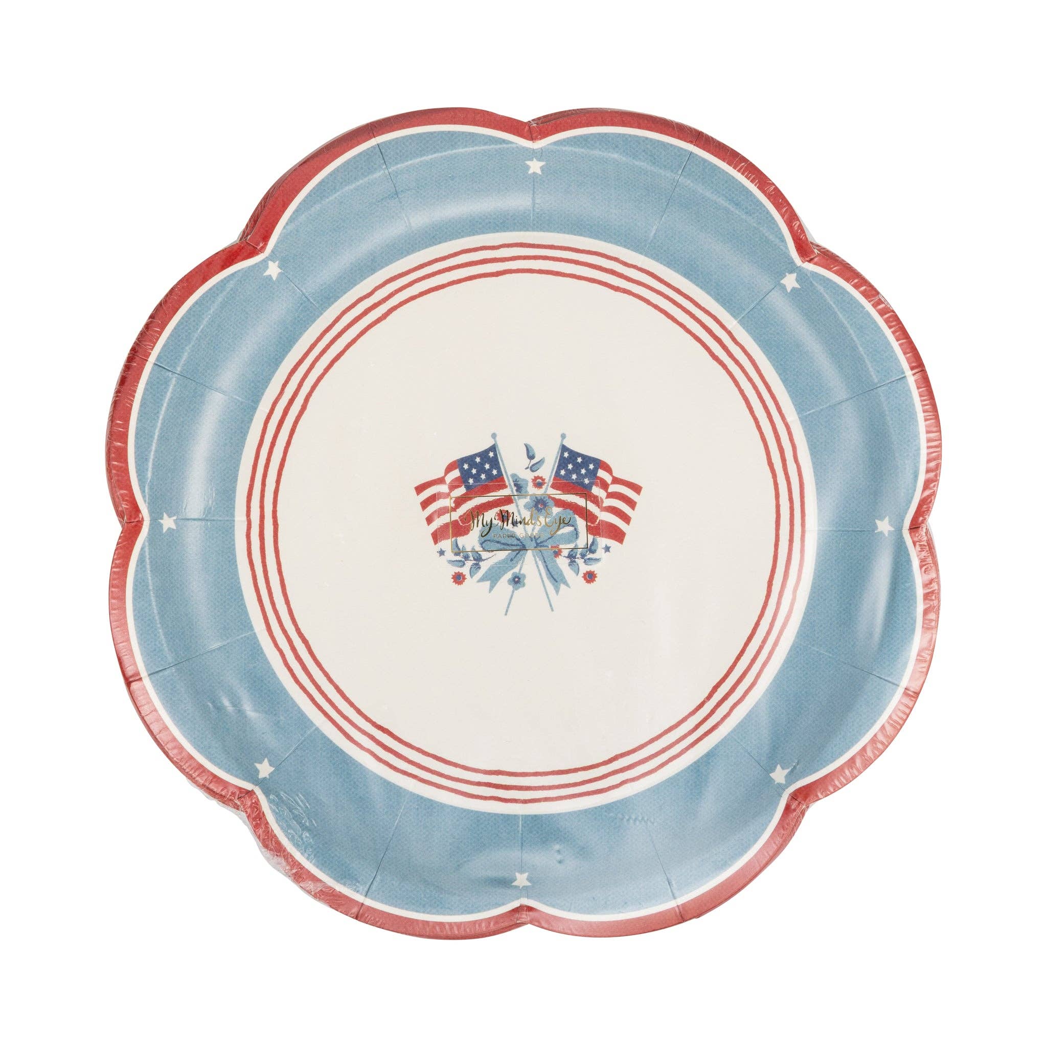 Flag Paper Plate - 8"