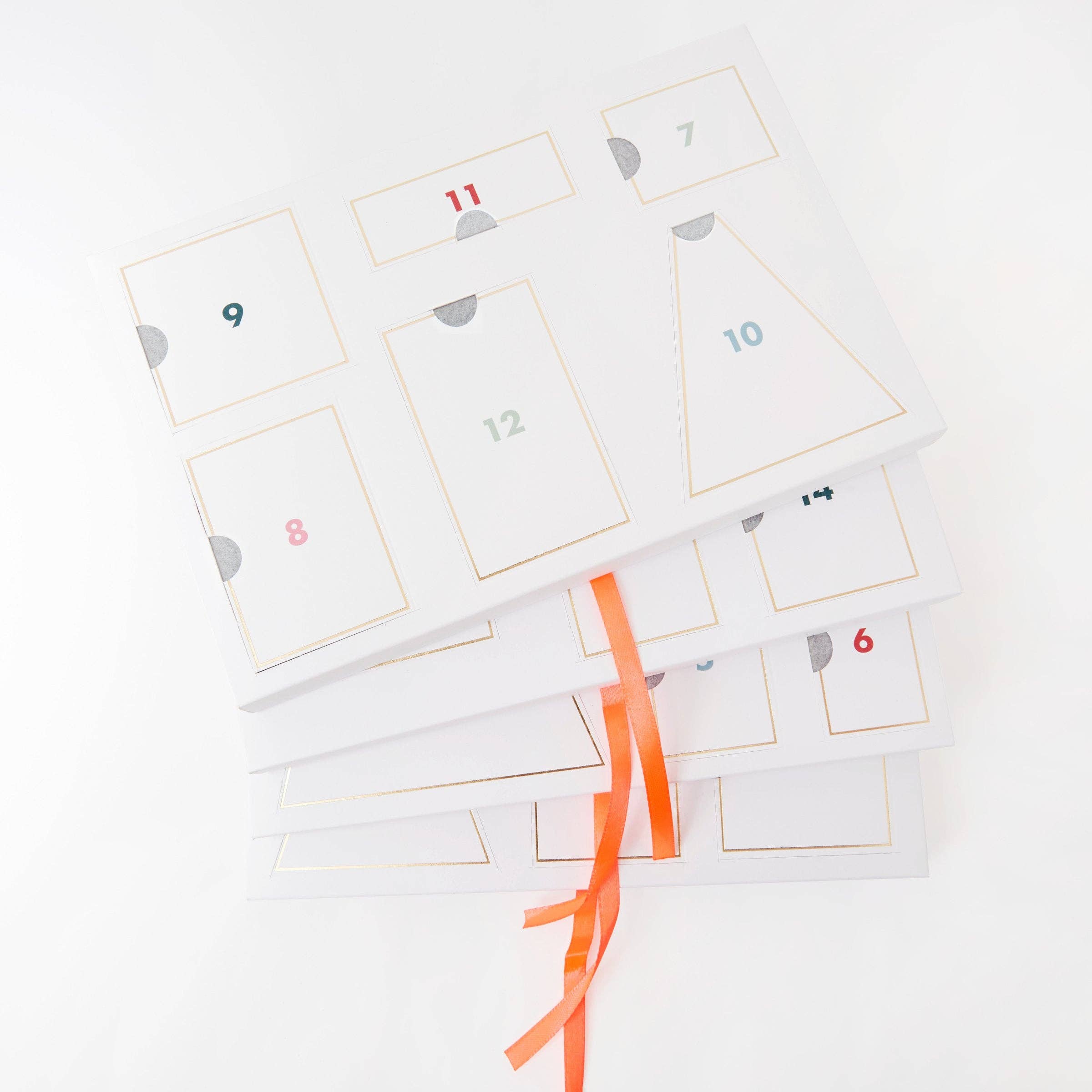 Festive Village Wooden Advent Calendar