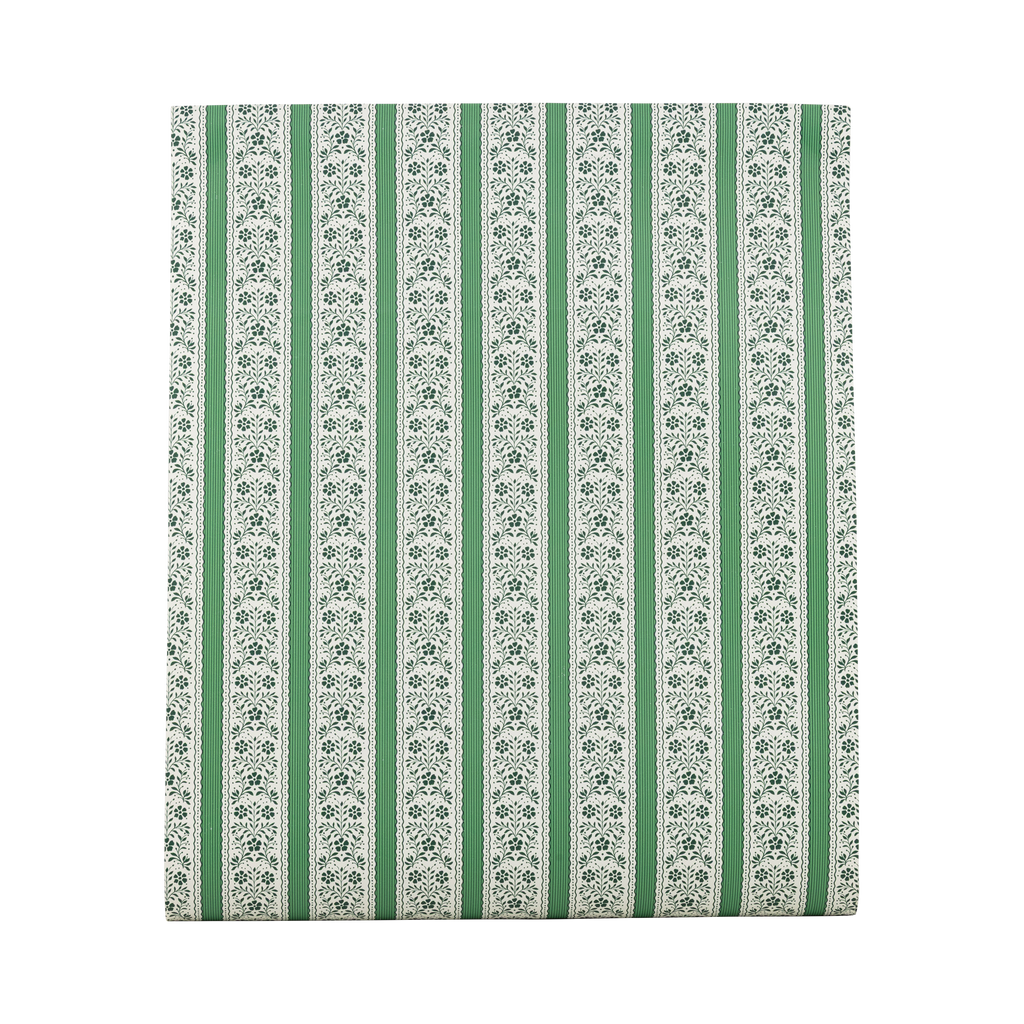 Floral Striped Table Runner