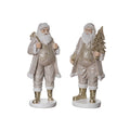 Christmas Large Resin Elegant Santa Figurine Set of 2