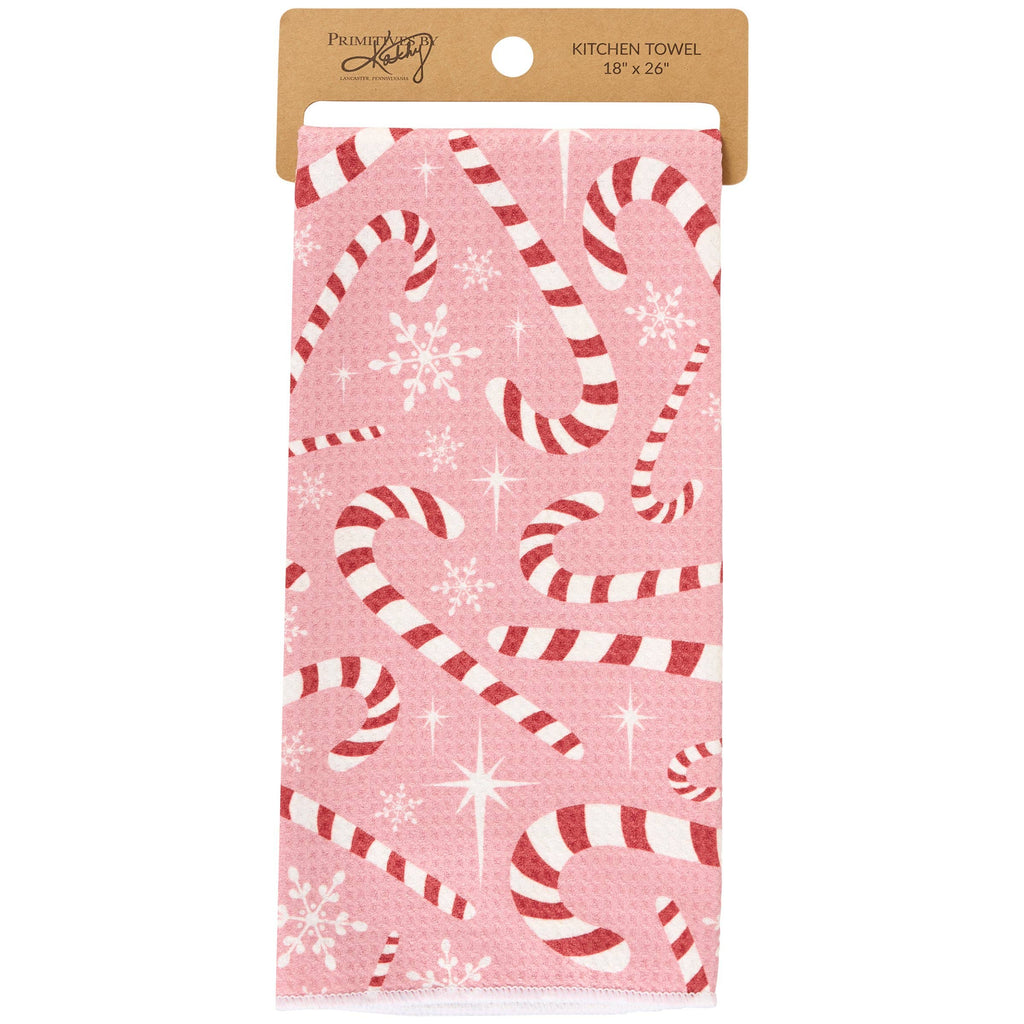 Candy Canes Kitchen Towel
