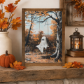 Ghost On Swing Framed Print