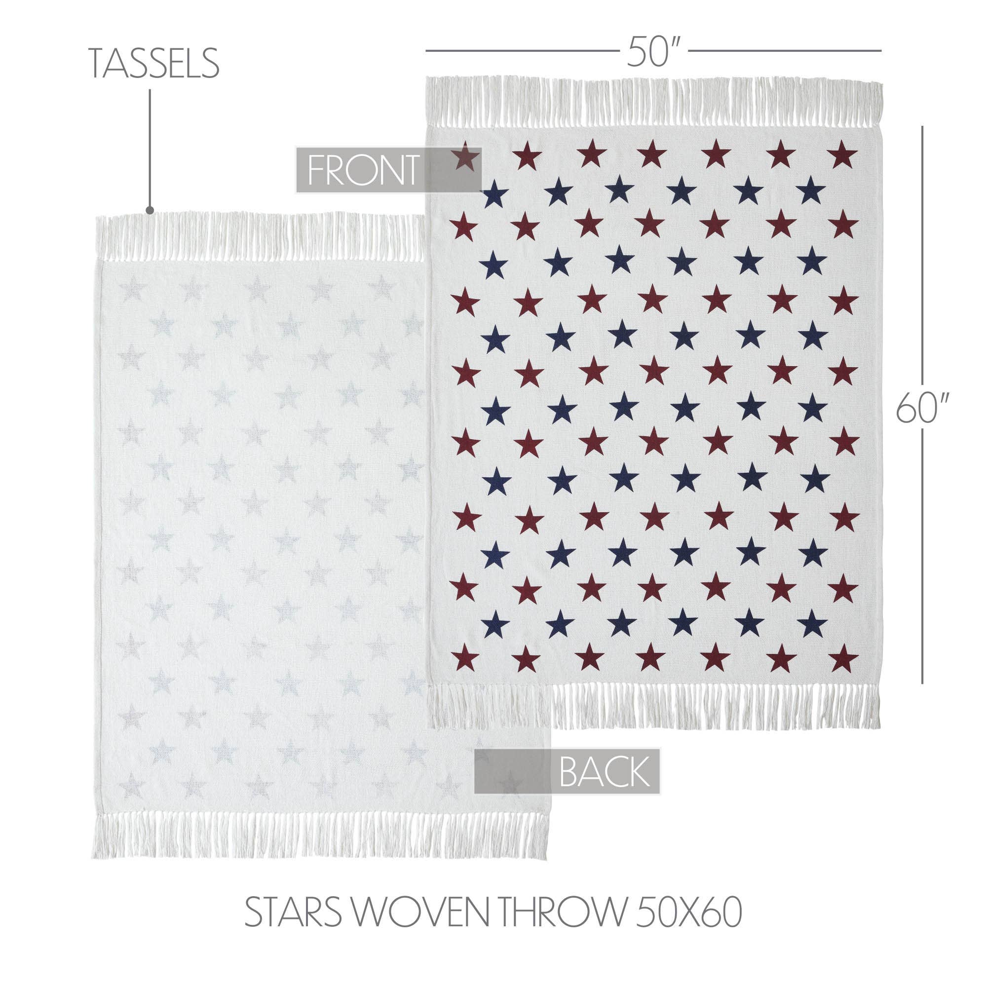 Americana Stars Woven Throw