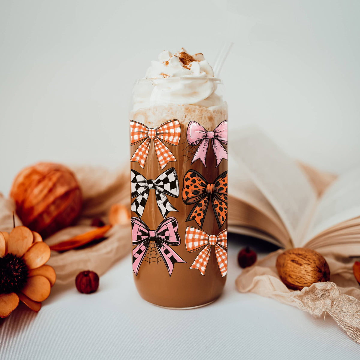 Fall Glass Tumblers