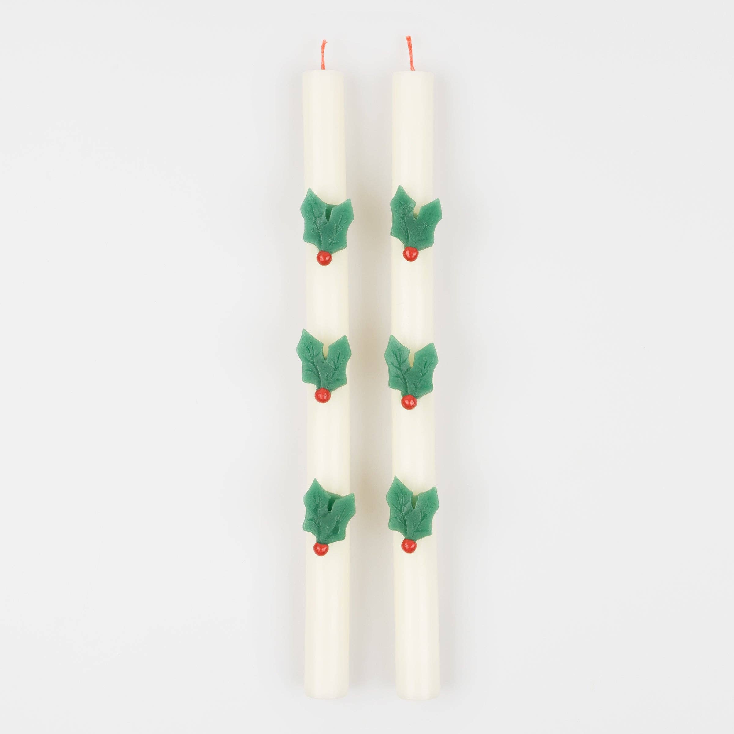 Holly Table Candles