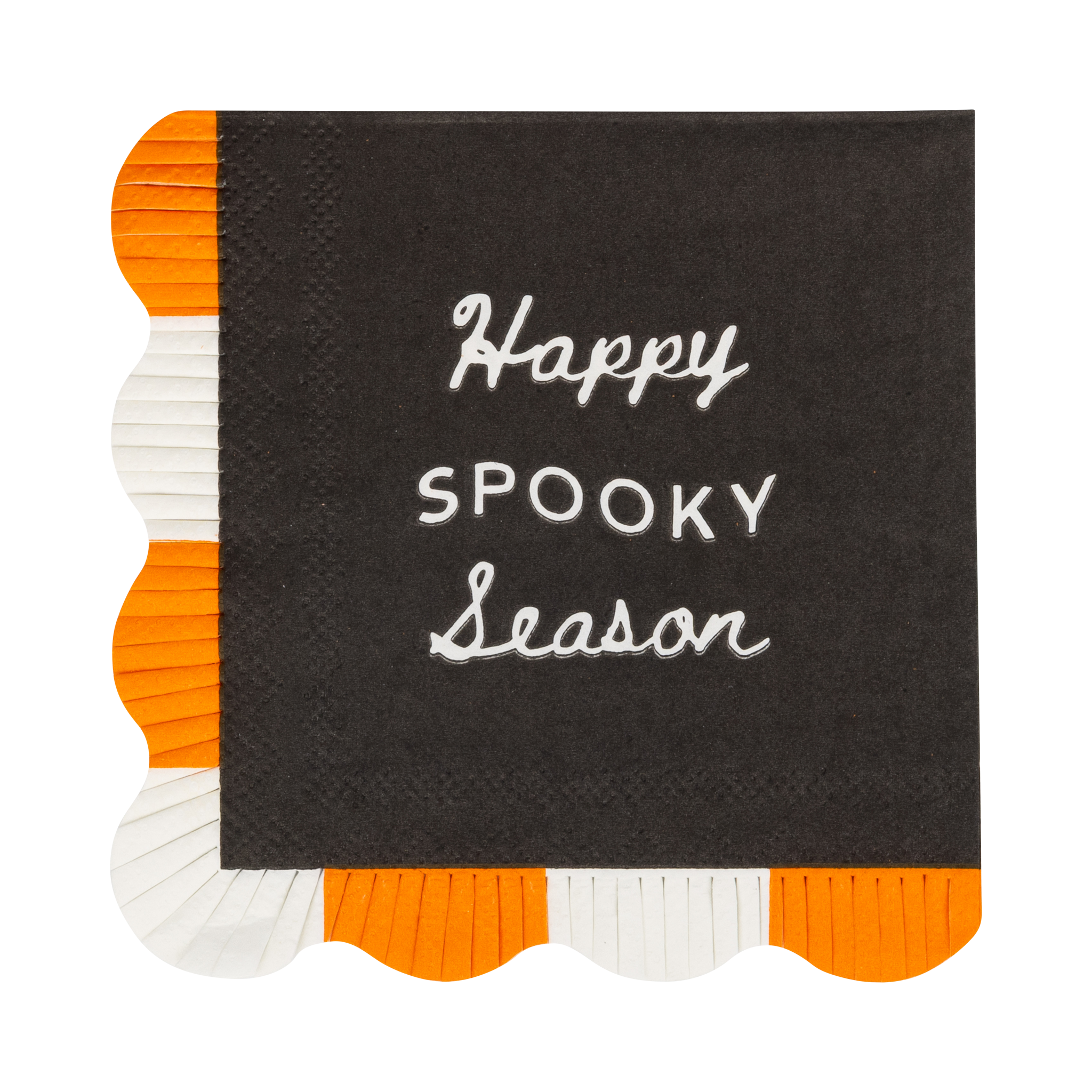 Happy Spooky Season Fringed Napkin