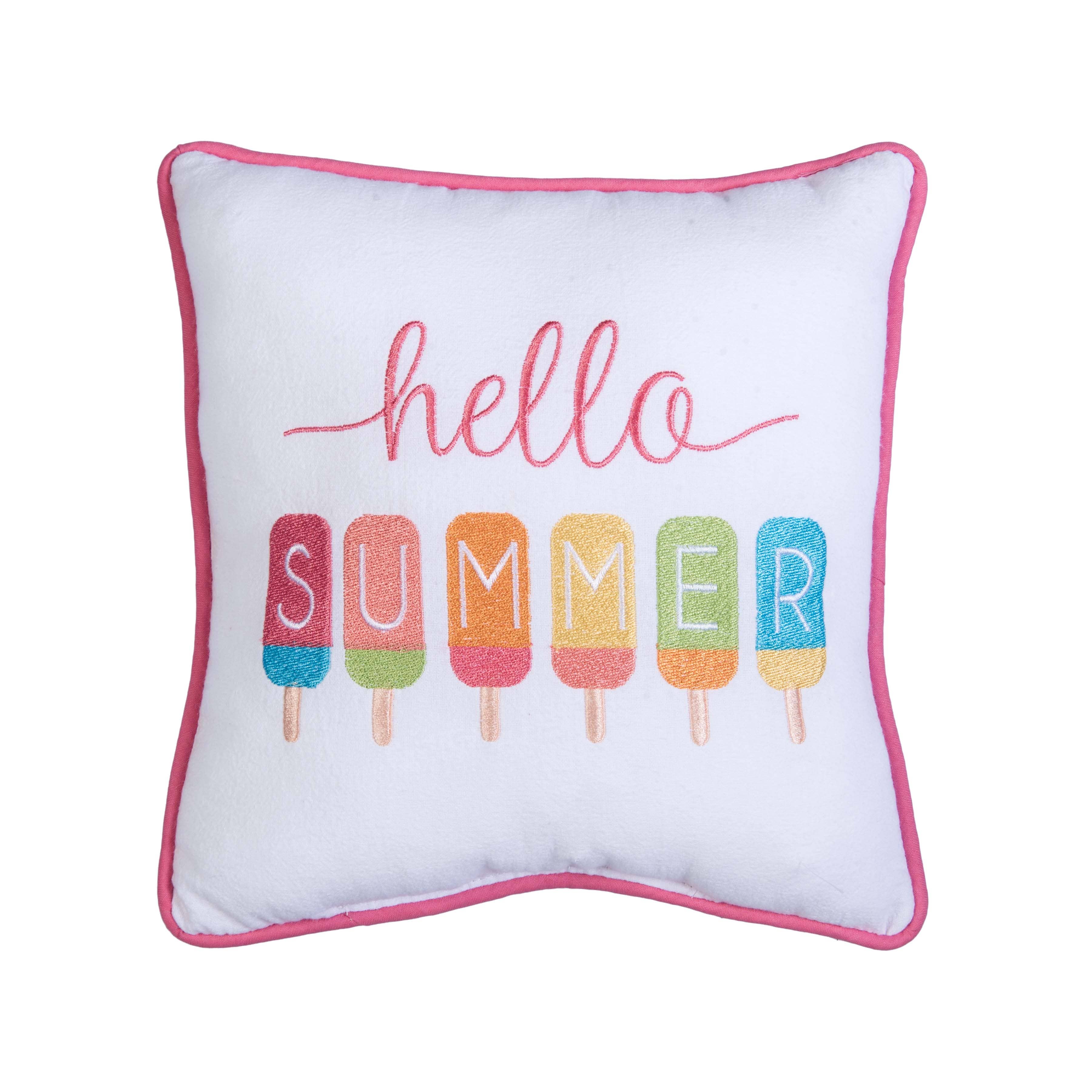 Hello Summer Throw Pillow
