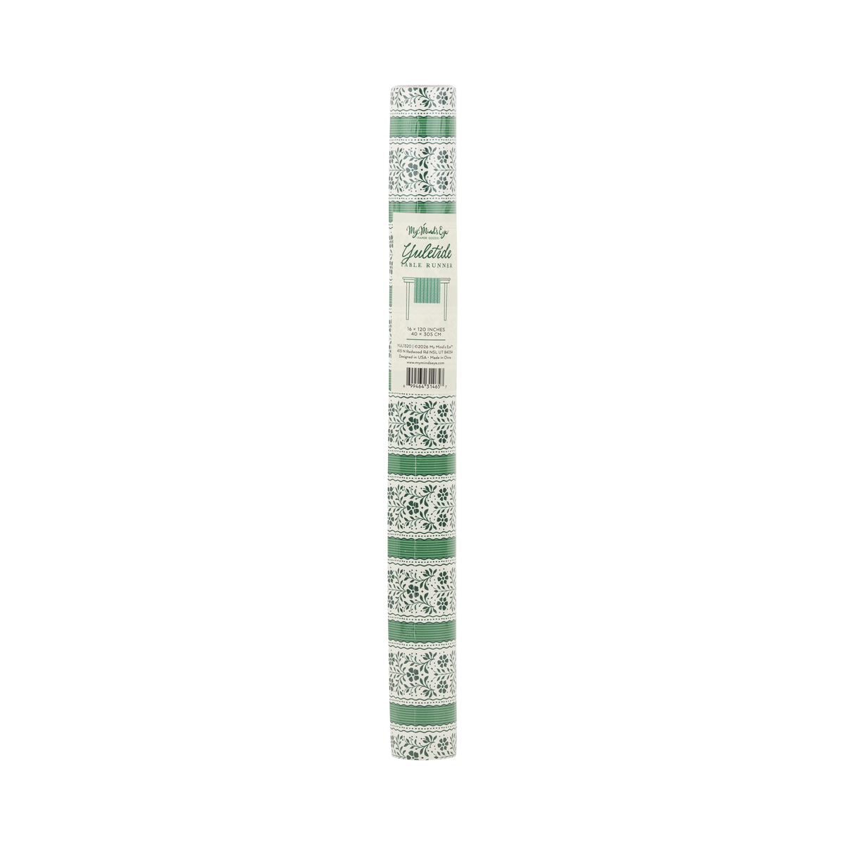 Floral Striped Table Runner