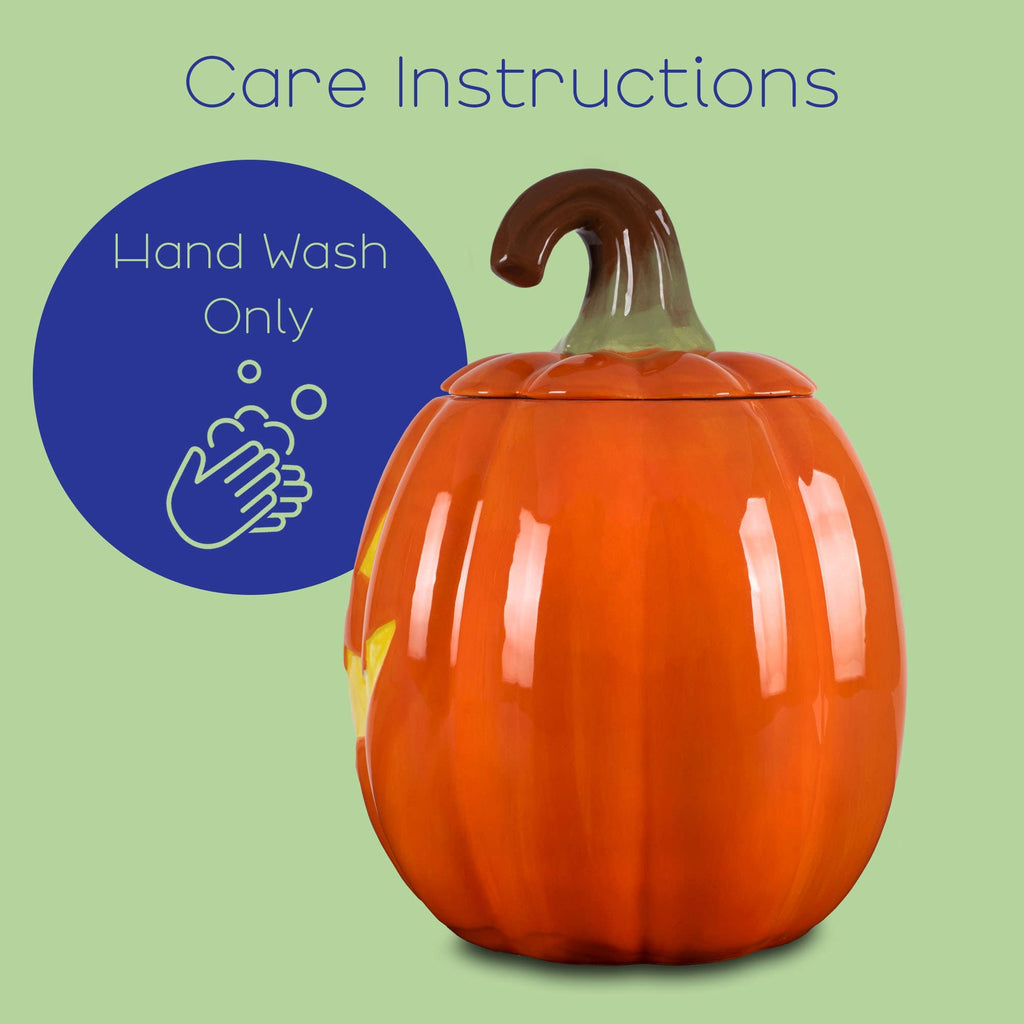 Pumpkin Jack-O-Lantern 10.5 x 7.9 Dolomite Cookie Jar