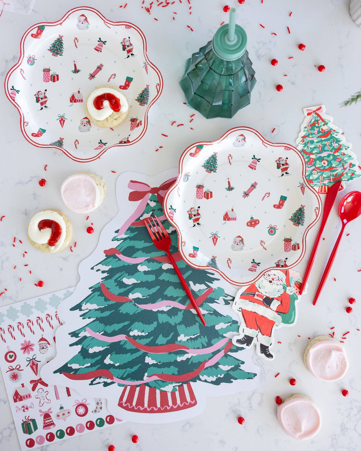 Christmas Tree Placemat with Stickers