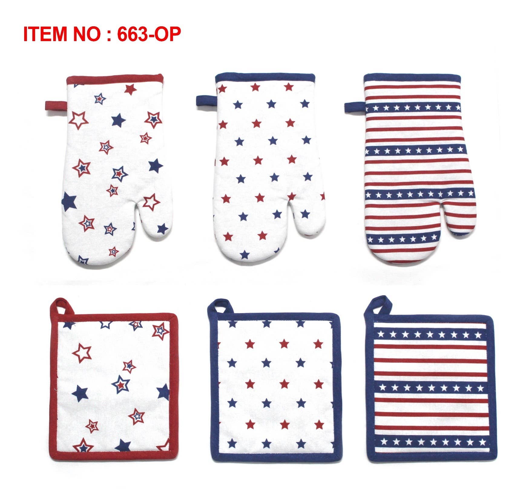 Americana Patriotic Ovenmitts & Potholders