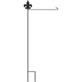Fleur-de-Lis Garden Garden Flag Pole