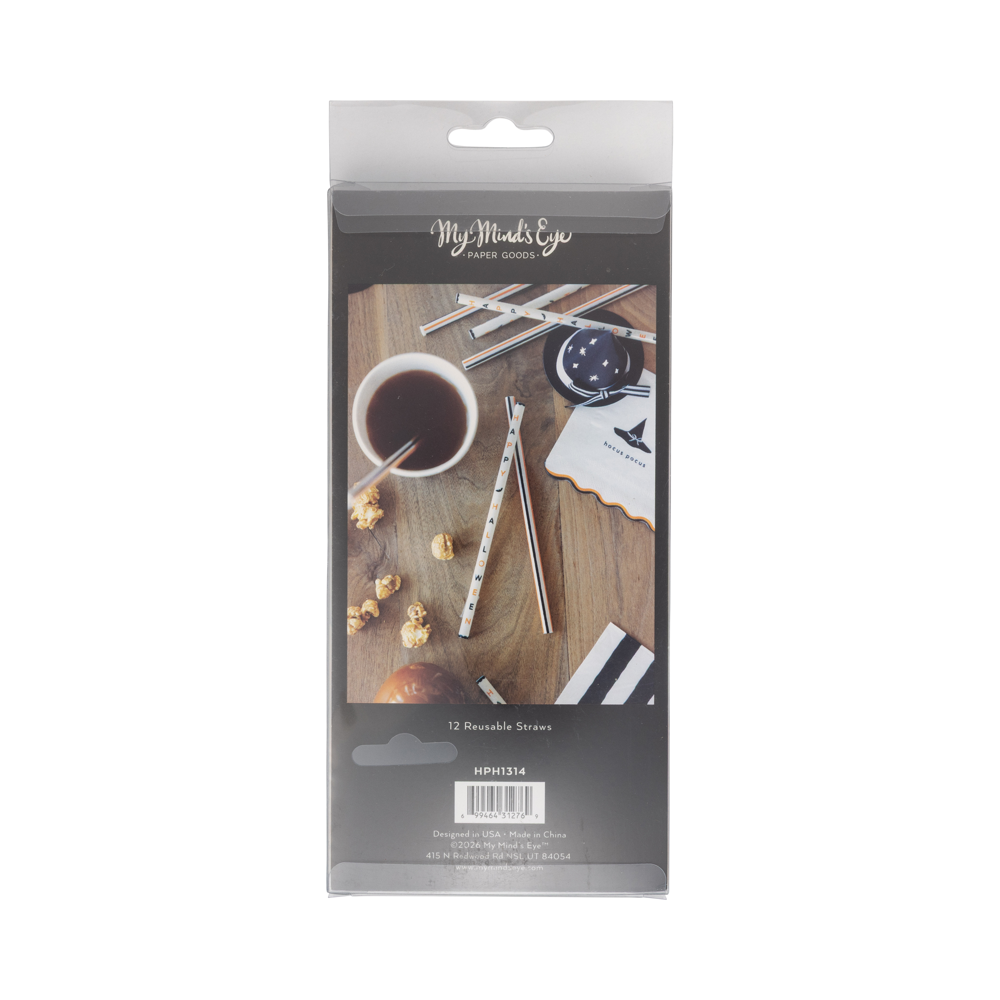 Happy Halloween Reusable Straws