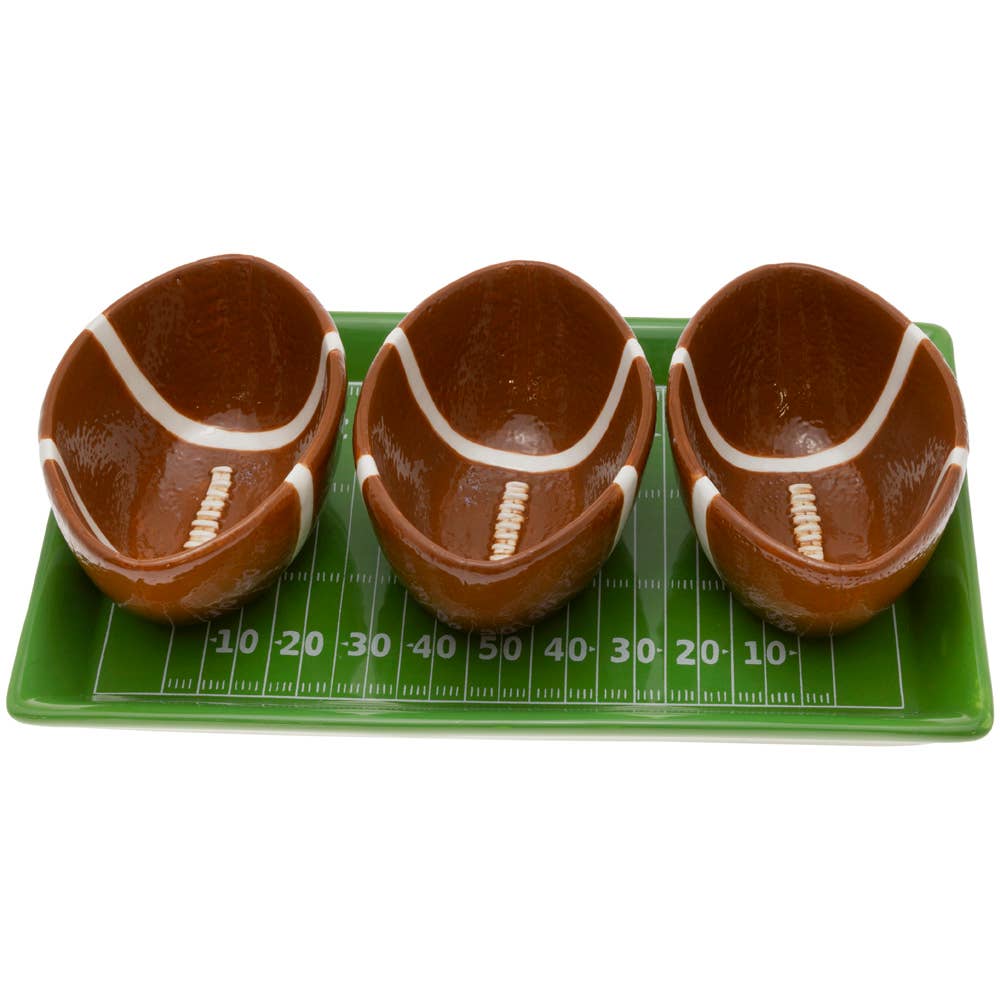 Football Fever Dolomite Condiment Tray
