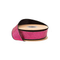 1 1/2" Wired Velvet Ribbon | Black w/ Hot Pink Glitter Backing | 10 Yard Roll