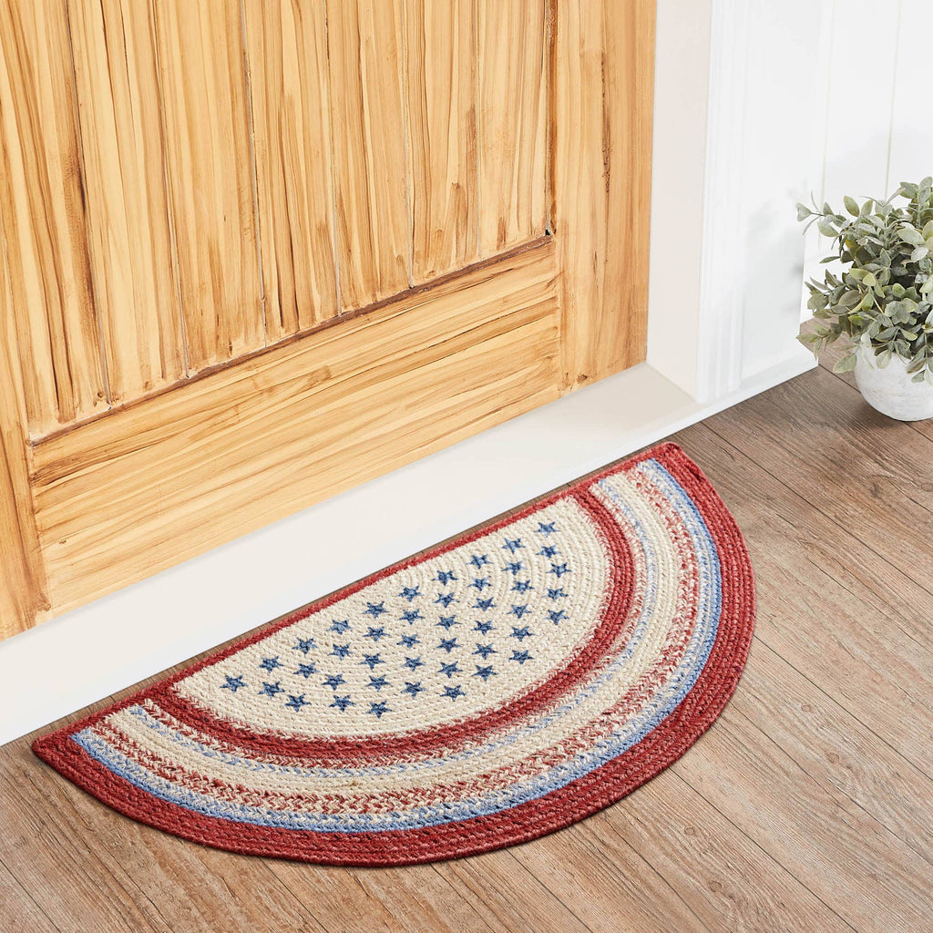 Americana Jute Half Moon Entry Rug