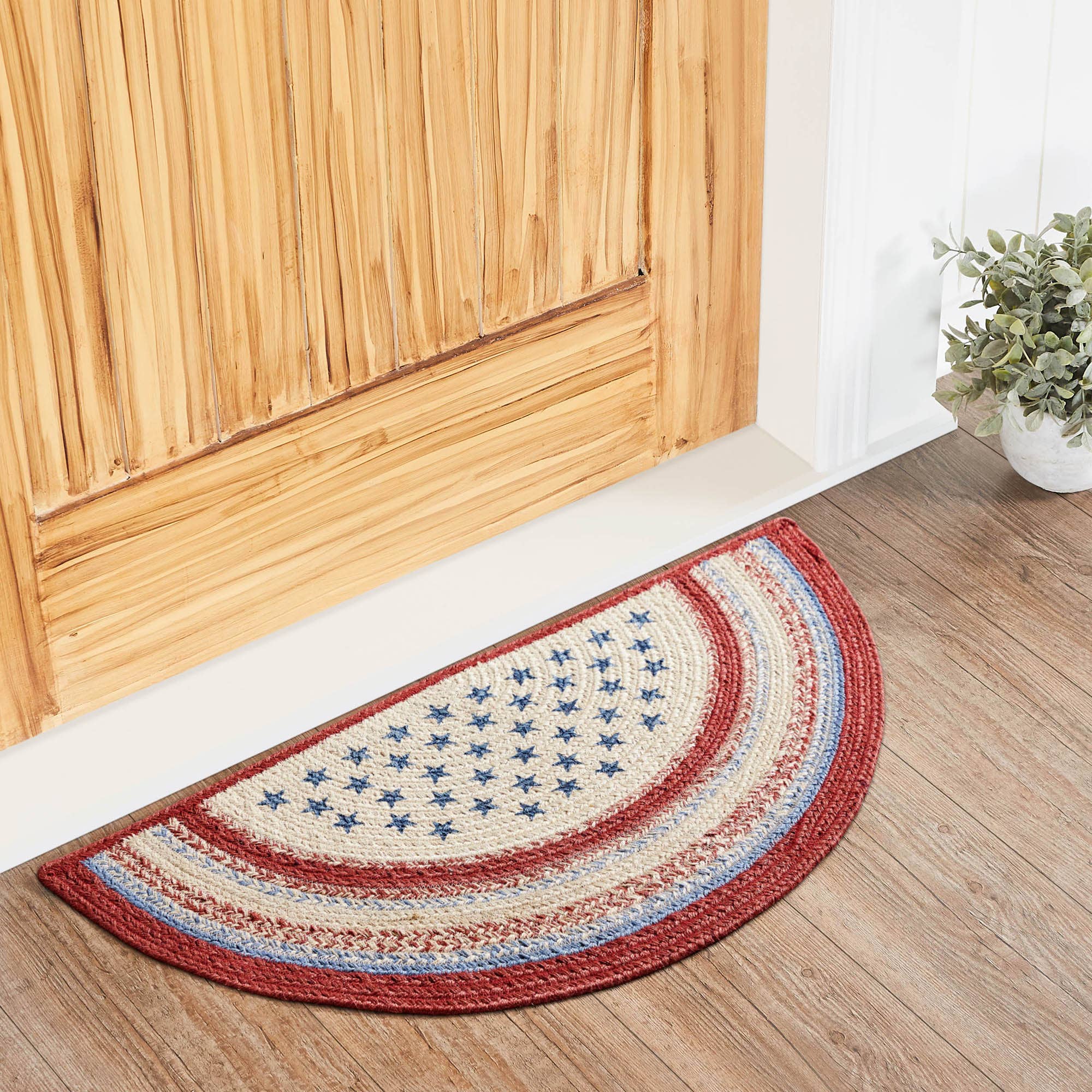 Americana Jute Half Moon Entry Rug