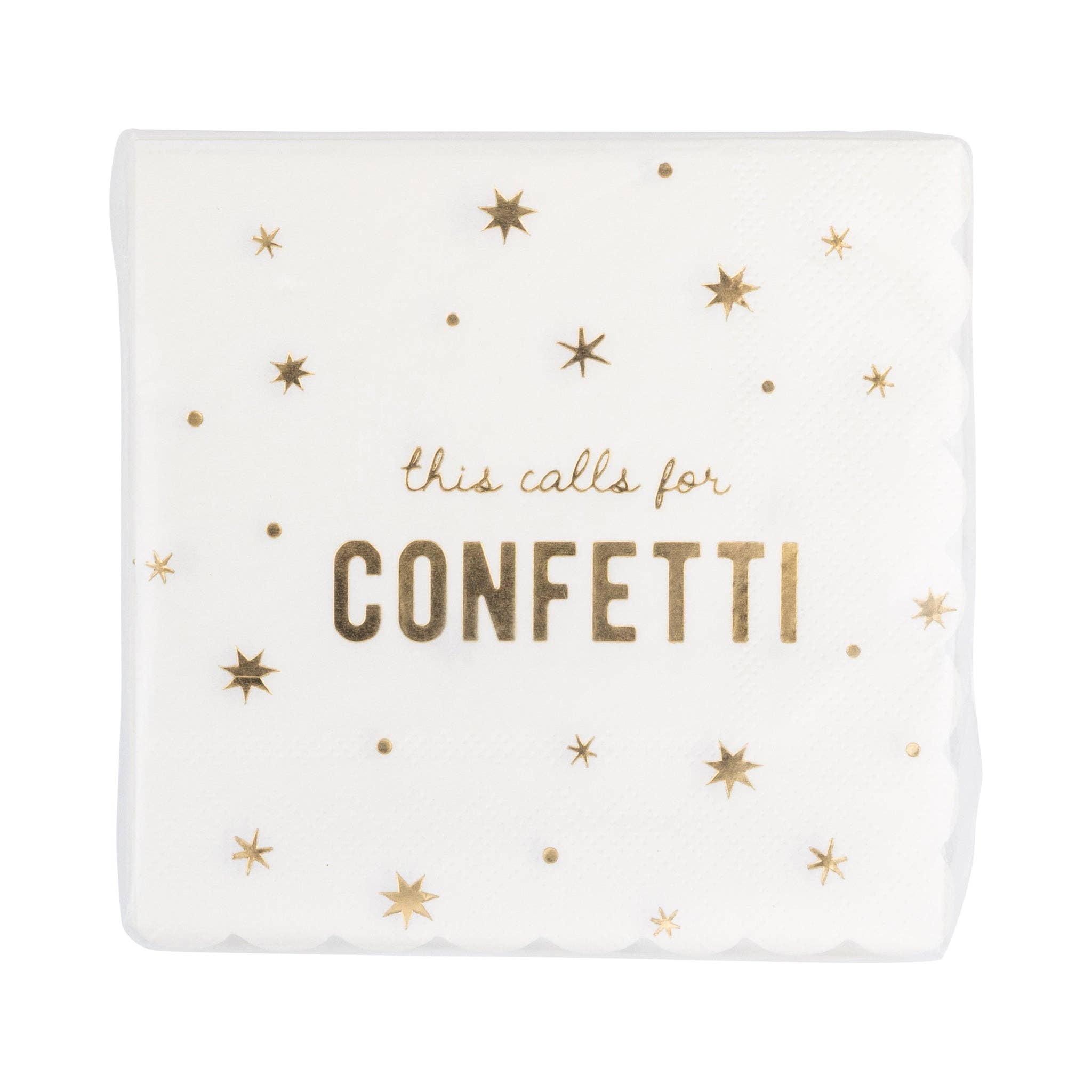Calls for Confetti Cocktail Napkin