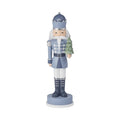 14in Blue Nutcracker w/Tree